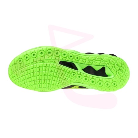Chaussures Wave Luminous 3 Mizuno Noir/Vert Fluo