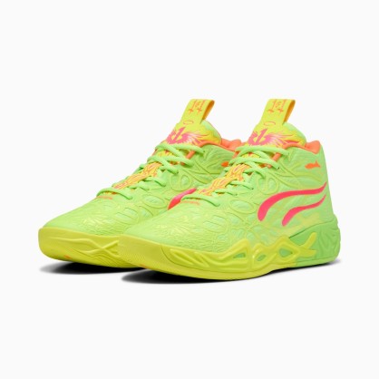 Chaussures MB.04 Gem Puma Jaune Fluo - Espace-Handball.com