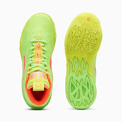 Chaussures MB.04 Gem Puma Jaune Fluo - Espace-Handball.com
