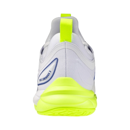 Chaussures Wave Luminous 3 Mizuno Blanc/Jaune - Espace-Handball.com