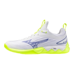 Chaussures Wave Luminous 3 Mizuno Blanc/Jaune - Espace-Handball.com
