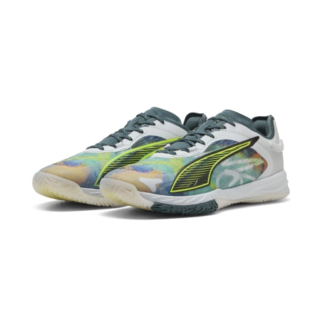 Chaussure Accelerate Nitro SQD Silver Mist-Yellow Puma Chaussure Accelerate Nitro SQD Silver Mist-Yellow Puma