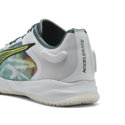 Chaussure Accelerate Nitro SQD Silver Mist-Yellow Puma - Espace-Handball.com
