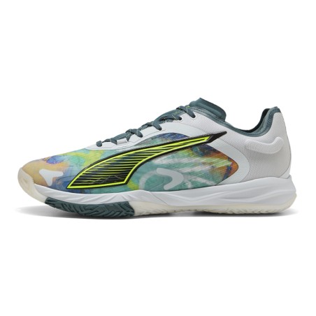 Chaussure Accelerate Nitro SQD Silver Mist-Yellow Puma - Espace-Handball.com