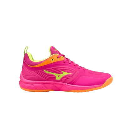 Chaussures Wave Luminous 3 Mizuno Edition Limitée Rose - Espace-Handball.com