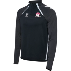Veste 1/4 zip Hummel Noir Magny Handball (2 logos) - Espace-Handball.com