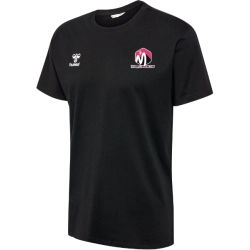T-shirt Hummel Noir Magny Handball (2 logos) - Espace-Handball.com