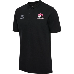Polo Hummel Noir Magny Handball (2 logos) - Espace-Handball.com