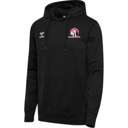 Sweat à capuche Hummel Noir Magny Handball (2 logos) - Espace-Handball.com