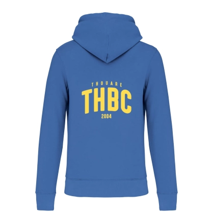 Sweat à capuche coton Ecoresponsable bleu Enfant - THBC - Espace-Handball.com