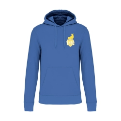 Sweat à capuche coton Ecoresponsable bleu Enfant - THBC - Espace-Handball.com