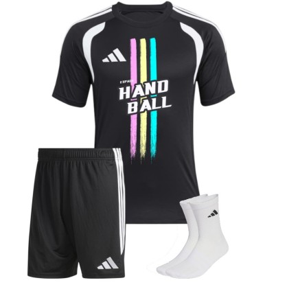 Kit Three Handball Adidas Noir Junior - Espace-Handball.com