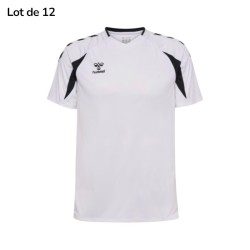 Lot de 12 maillots HMLCore 2.0 Hummel - Blanc - Espace-Handball.com