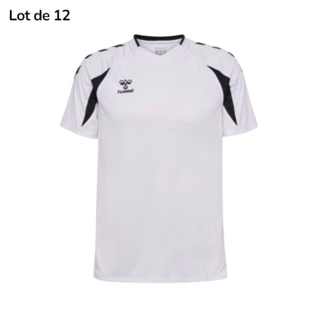 Lot de 12 maillots HMLCore 2.0 Hummel - Blanc - Espace-Handball.com