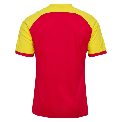 Maillot HMLLEAGUE Hummel rouge/jaune - Espace-Handball.com