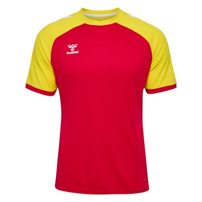 Maillot HMLLEAGUE Hummel rouge/jaune Junior - Espace-Handball.com