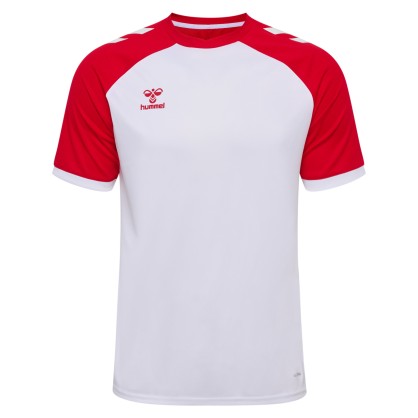 Maillot HMLLEAGUE Hummel blanc/rouge Junior - Espace-Handball.com