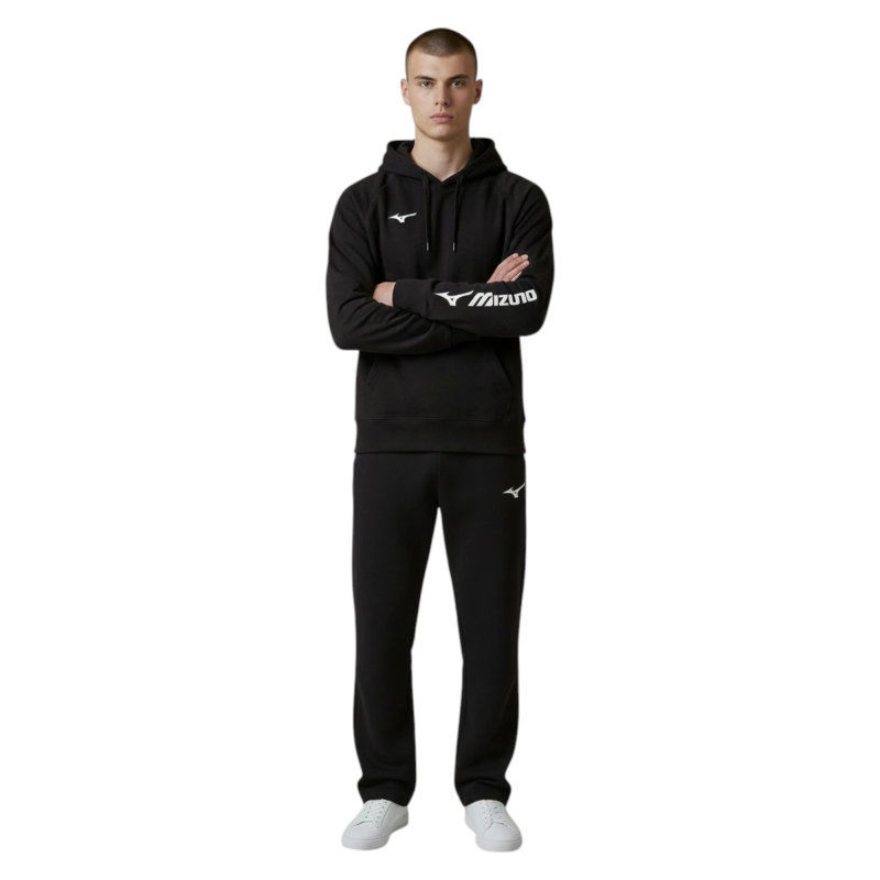 Sweat Capuche Square Handball Mizuno Noir
