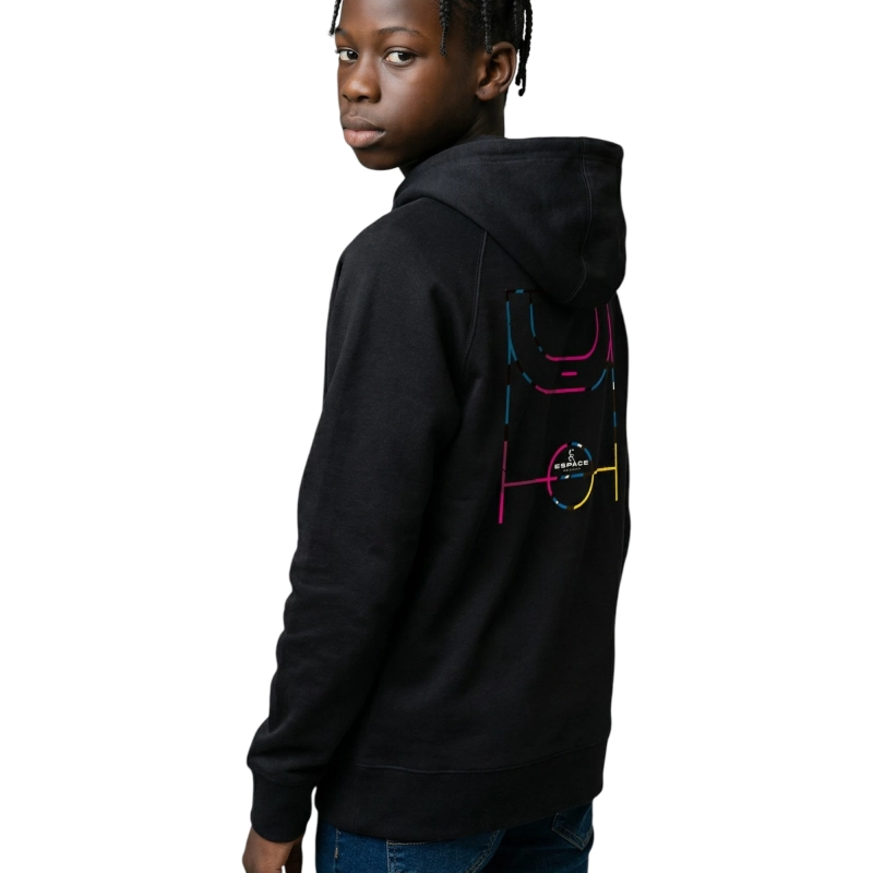 Sweat Capuche Square Handball Mizuno Noir Junior