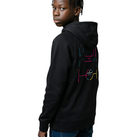 Sweat Capuche Square Handball Mizuno Noir Junior