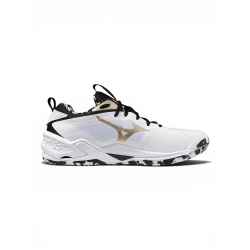 Chaussures Wave Stealth Neo Mizuno Blanc/Or - Espace-Handball.com