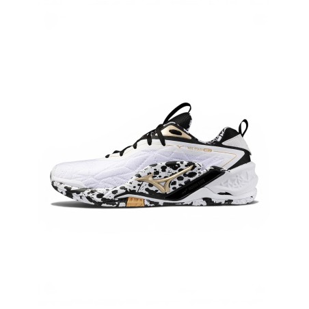 Chaussures Wave Stealth Neo Mizuno Blanc/Or