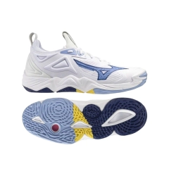 Chaussures Wave Momentum Mizuno Blanche - Espace-Handball.com