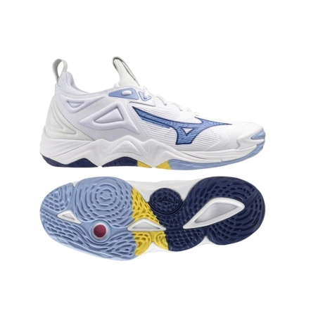 Chaussures Wave Momentum Mizuno Blanche