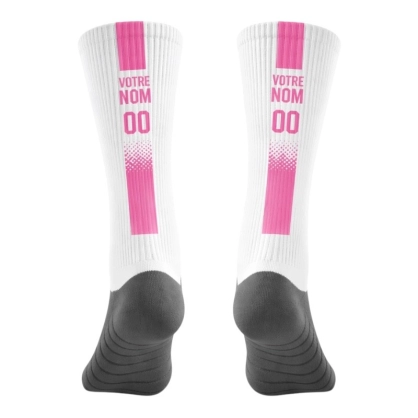 Chaussettes à personnaliser Roses - Espace-Handball.com