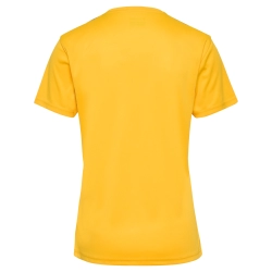 Maillot Hmlauthentic Femme jaune et bleu Hummel - Espace-Handball.com
