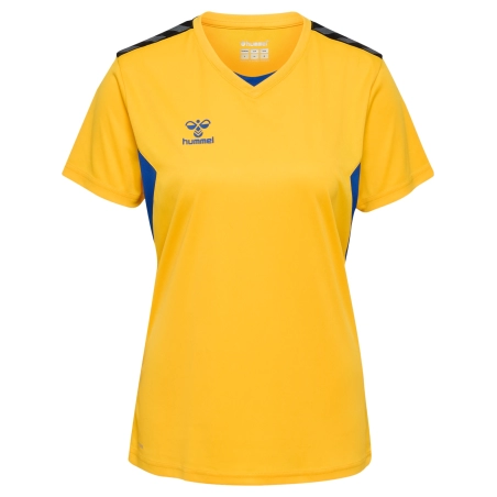 Maillot Hmlauthentic Femme jaune et bleu Hummel