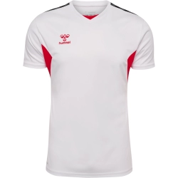 Maillot Hmlauthentic Femme blanc et rouge Hummel - Espace-Handball.com