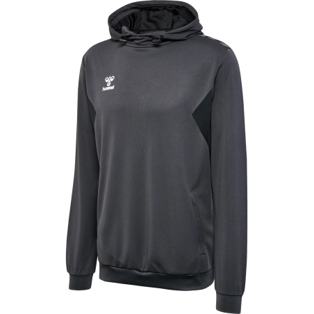 Sweat à capuche HMLAuthentic Hummel gris foncé junior