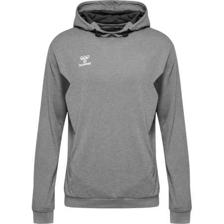 Sweat à capuche HMLAuthentic Hummel gris junior