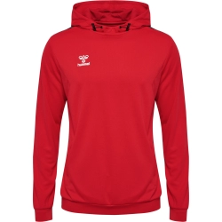 Sweat à capuche HMLAuthentic Hummel rouge junior - Espace-Handball.com