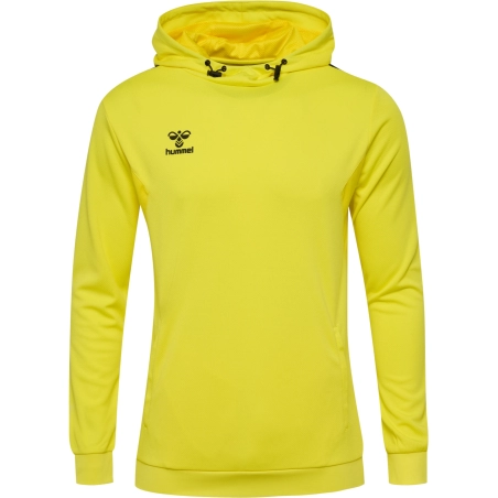 Sweat à capuche HMLAuthentic Hummel jaune junior