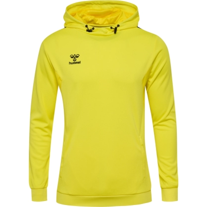 Sweat à capuche HMLAuthentic Hummel jaune junior - Espace-Handball.com