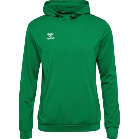 Sweat à capuche HMLAuthentic Hummel vert junior