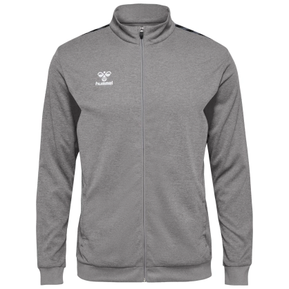 Veste zipée HMLAuthentic Hummel gris junior - Espace-Handball.com