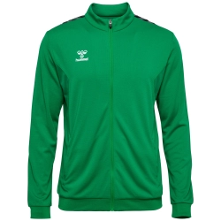 Veste zipée HMLAuthentic Hummel vert junior - Espace-Handball.com