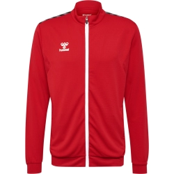 Veste zipée HMLAuthentic Hummel rouge femme - Espace-Handball.com