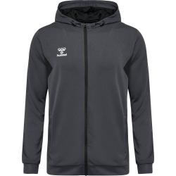 Veste à capuche HMLAuthentic Hummel gris foncé femme - Espace-Handball.com