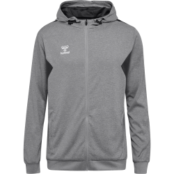 Veste à capuche HMLAuthentic Hummel gris femme - Espace-Handball.com