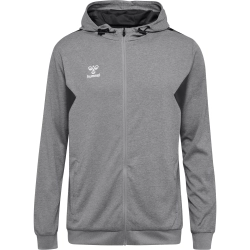 Veste à capuche HMLAuthentic Hummel gris femme - Espace-Handball.com