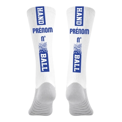 Chaussettes à personnaliser HANDBALL Bleues Roy - Espace-Handball.com