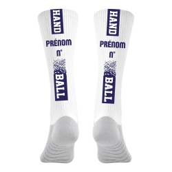 Chaussettes à personnaliser HANDBALL Bleues Marine - Espace-Handball.com