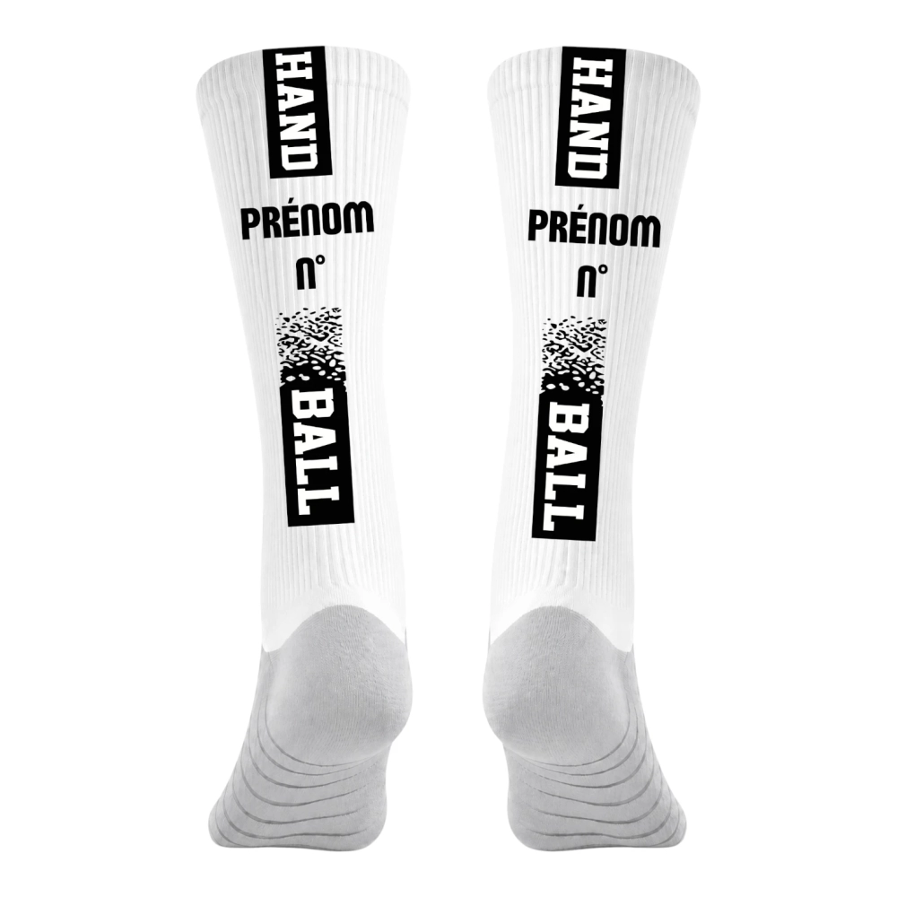 Chaussettes à personnaliser HANDBALL Noir Chaussettes à personnaliser HANDBALL Noir