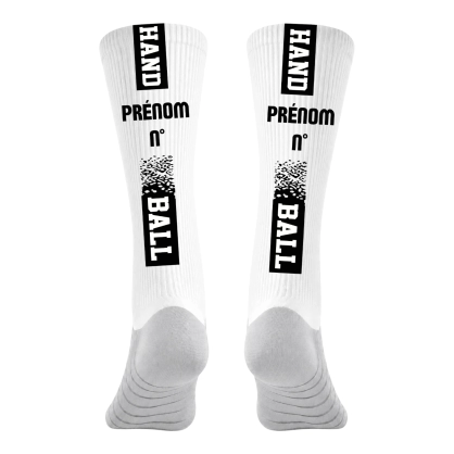 Chaussettes à personnaliser HANDBALL Noir - Espace-Handball.com