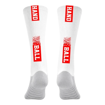 Chaussettes à personnaliser HANDBALL Rouge - Espace-Handball.com