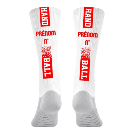 Chaussettes à personnaliser HANDBALL Rouge Chaussettes à personnaliser HANDBALL Rouge
